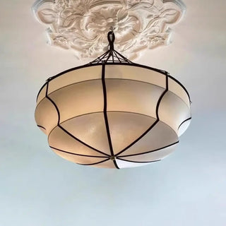 PLUVERTE Round Black White Contemporary Ceiling Light – view 4