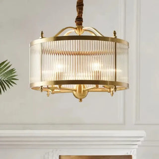 COLA Round Vintage Gilded Glass Streak Ceiling Light – view 2