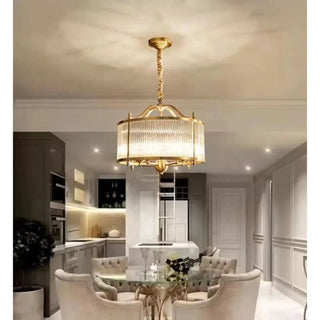 COLA Round Vintage Gilded Glass Streak Ceiling Light – view 3