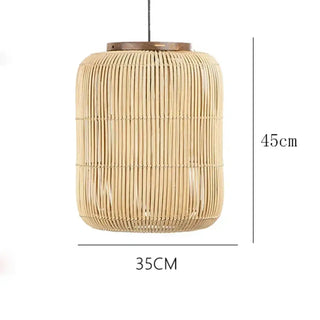ATYRUS Cane Natural Cylindrical Bohemian Ceiling Light – view 8
