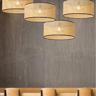 JAMPAS Natural Cylindrical Ceiling Light – view 2