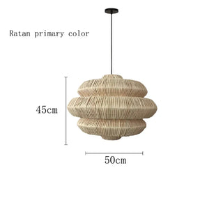 ANTOSY Natural Cane Bohemian Modern Ceiling Light – view 14
