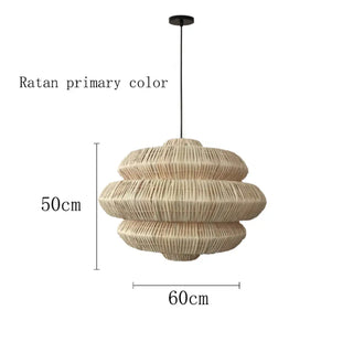 ANTOSY Natural Cane Bohemian Modern Ceiling Light – view 15