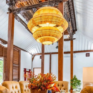 ANTOSY Natural Cane Bohemian Modern Ceiling Light – view 8
