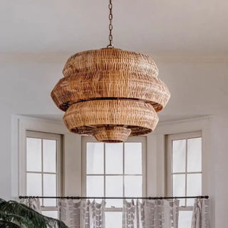 ANTOSY Natural Cane Bohemian Modern Ceiling Light – view 4