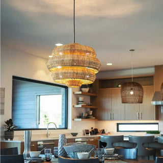 ANTOSY Natural Cane Bohemian Modern Ceiling Light – view 7