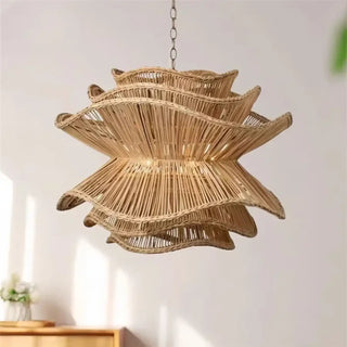 DENIRO Natural Sculptural Bohemian Ceiling Light – view 3