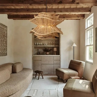 DENIRO Natural Sculptural Bohemian Ceiling Light – view 5