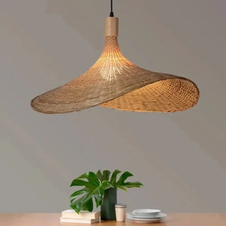 GAFI Wavy Rattan Natural Modern Zen Ceiling Light – view 3