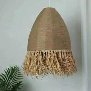 FRANGE Natural Fringes Bohemian Chic Ceiling Light – view 3