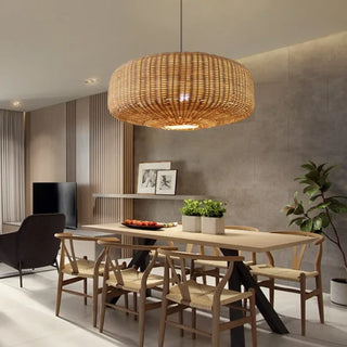 DEZA Round Natural Zen Ceiling Light – view 2