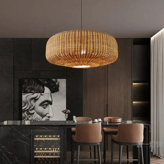 DEZA Round Natural Zen Ceiling Light – view 1