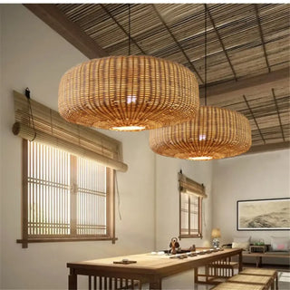 DEZA Round Natural Zen Ceiling Light – view 4