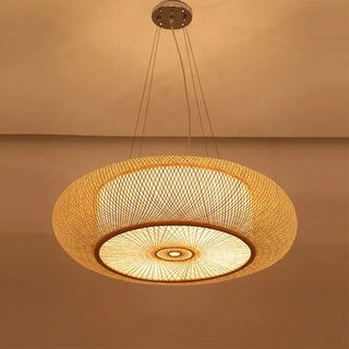 GRANI Braided Rattan Large-Format Ceiling Light – view 5