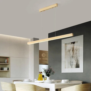 WOOD Natural Wood Dining Room Ceiling Light – view 2
