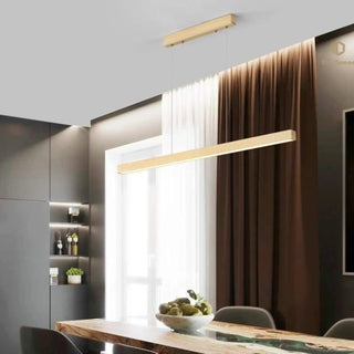 WOOD Natural Wood Dining Room Ceiling Light – view 1