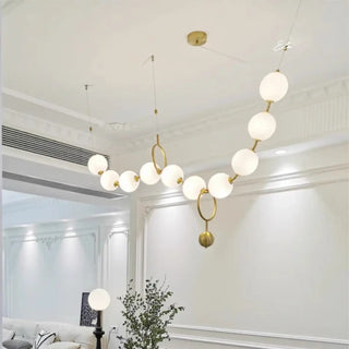 LULE Sculptural Opalescent Globe Wave Ceiling Light – view 5