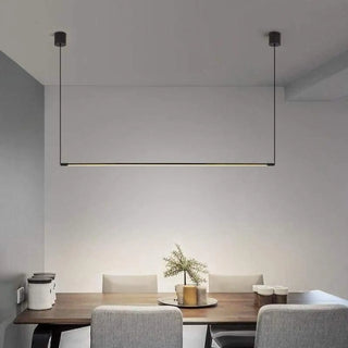 Sleek metal suspension pendant, minimalist simple modern ceiling hanging lamp