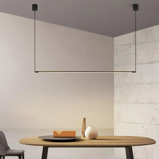 Modern simple pendant lamp, minimalist sleek metal suspension ceiling light