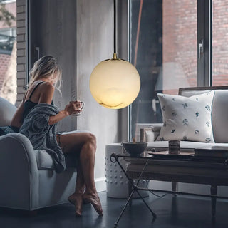 DURICLALE Modern Luminescent Sphere Ceiling Light – view 3