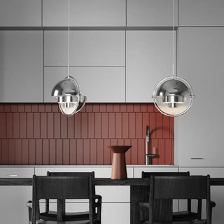 DUSI Industrial Modern Chrome Spherical Metal Ceiling Light – view 5