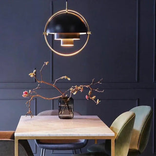 DUSI Industrial Modern Chrome Spherical Metal Ceiling Light – view 2