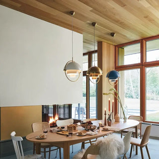 DUSI Industrial Modern Chrome Spherical Metal Ceiling Light – view 6