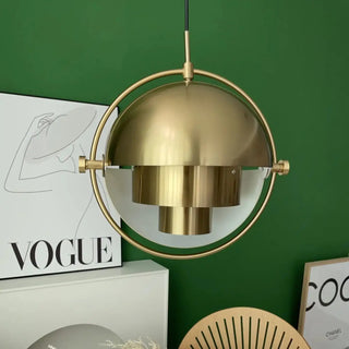 DUSI Industrial Modern Chrome Spherical Metal Ceiling Light – view 4