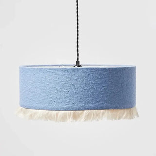 BROUCE Beige Fabric with Green Fringes Vintage Ceiling Light – view 8