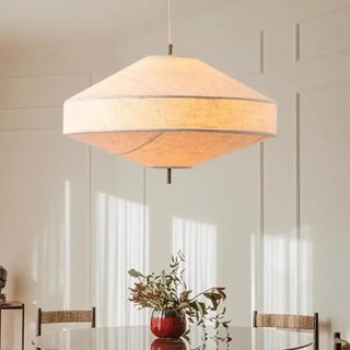 FOUQUE Natural Fabric Japanese Minimalist Ceiling Light – view 2