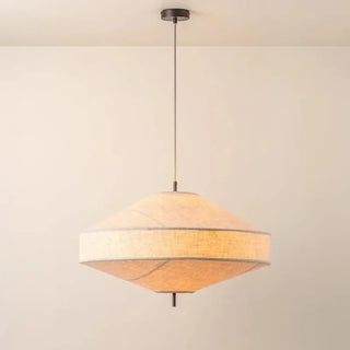 FOUQUE Natural Fabric Japanese Minimalist Ceiling Light – view 9