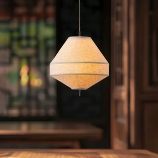FOUQUE Natural Fabric Japanese Minimalist Ceiling Light – view 8