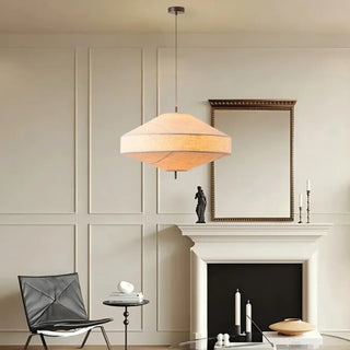 FOUQUE Natural Fabric Japanese Minimalist Ceiling Light – view 7