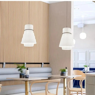 CODI Modern Chic Pleated Conical Fabric Ceiling Light – view 8