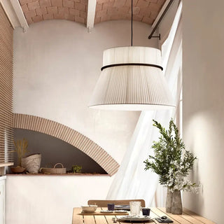 CODI Modern Chic Pleated Conical Fabric Ceiling Light – view 2