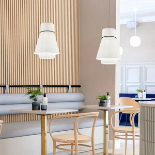 CODI Modern Chic Pleated Conical Fabric Ceiling Light – view 4