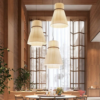 CODI Modern Chic Pleated Conical Fabric Ceiling Light – view 7