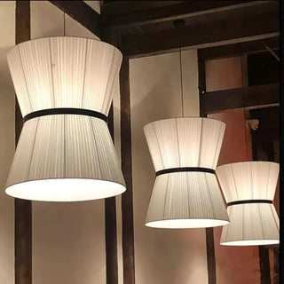 CODI Modern Chic Pleated Conical Fabric Ceiling Light – view 6