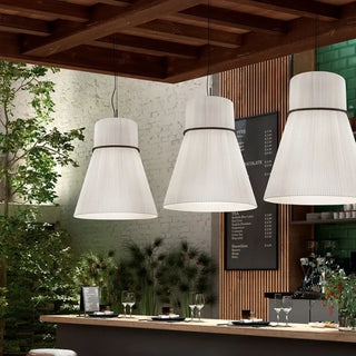 CODI Modern Chic Pleated Conical Fabric Ceiling Light – view 3