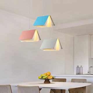 Modern island trio pendant light, black trapezoidal shade ceiling fixture