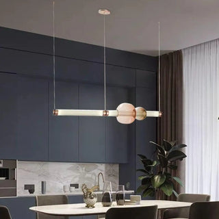 Modern tube pendant light, customizable energy efficient hanging ceiling lamp
