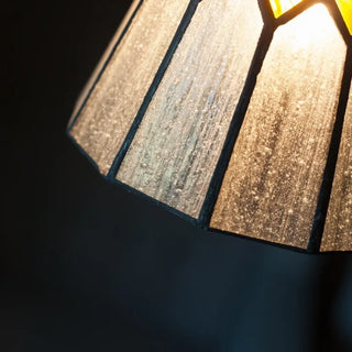 SUITERE Art Deco Glass with Copper Shade Ceiling Light – view 4