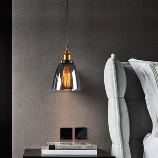FUME Smoked Glass Suspension Ceiling Light – view 1