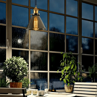 FUME Smoked Glass Suspension Ceiling Light – view 4