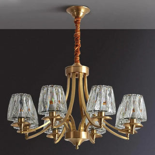 Elegant brass glass pendant lamp, modern designer hanging ceiling light