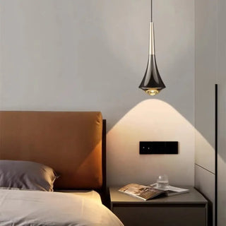 CALA Black Glass Trumpet Shape Elegant Ceiling Light – view 1