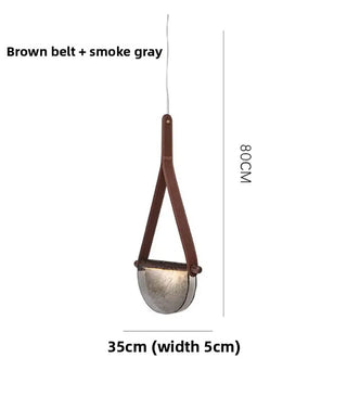 GALOPA Glass Leather Strap Ceiling Light – view 8