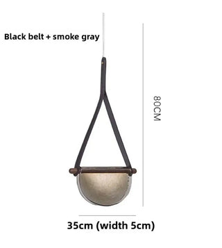 GALOPA Glass Leather Strap Ceiling Light – view 6