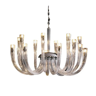 PLITRA Transparent Glass Metal Chic Refined Ceiling Light – view 6