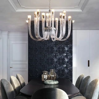 PLITRA Transparent Glass Metal Chic Refined Ceiling Light – view 1